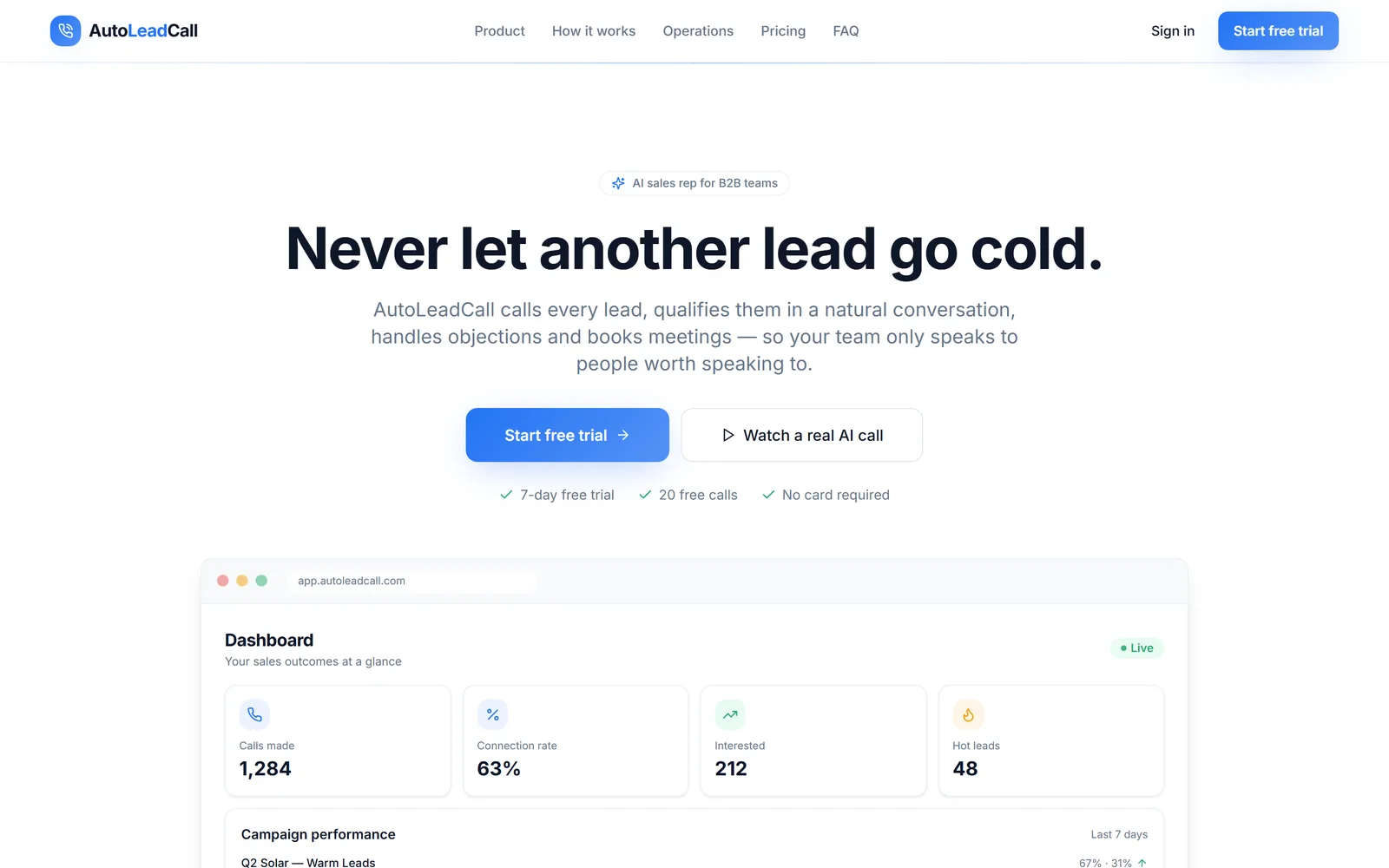 AutoLeadCall screenshot