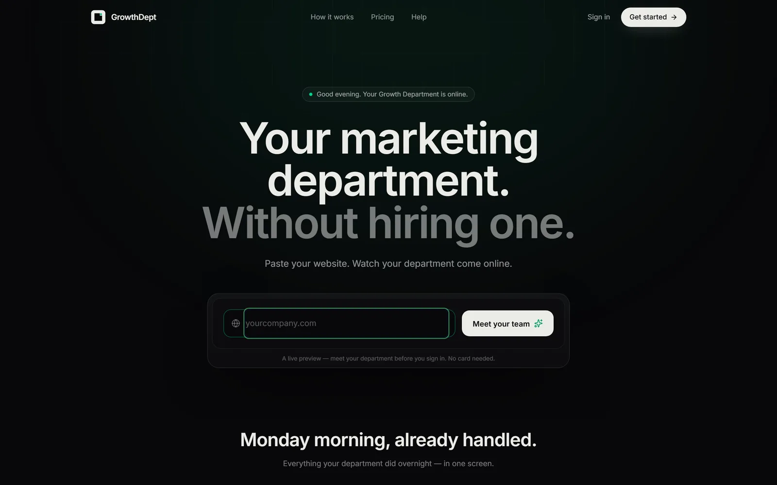 GrowthDept screenshot