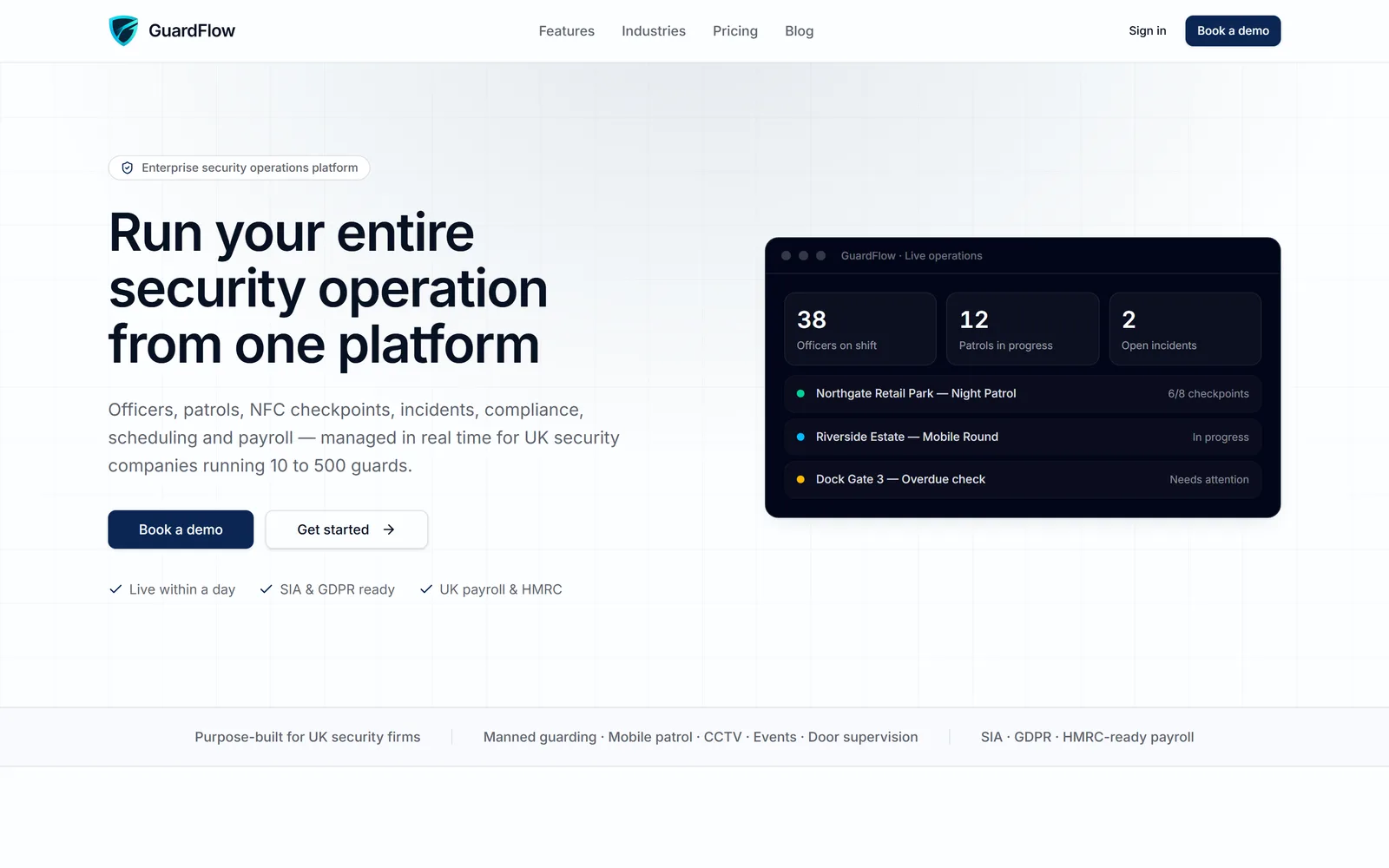 GuardFlowApp screenshot